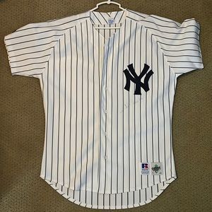 Yankees #25 jersey, little bit of wear and tear, and a faded unknown signature